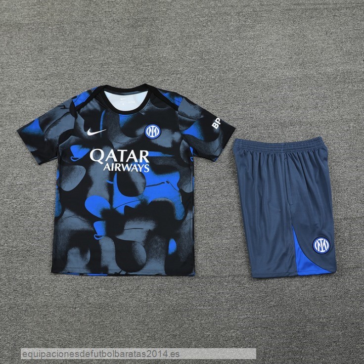 Nuevo Entrenamiento Conjunto Completo Inter Milan 24/25 Azul Gris Baratas
